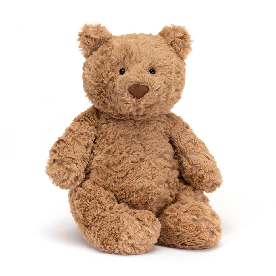 Jellycat Bartholomew Bear large soft plush teddy bear with cuddly brown design