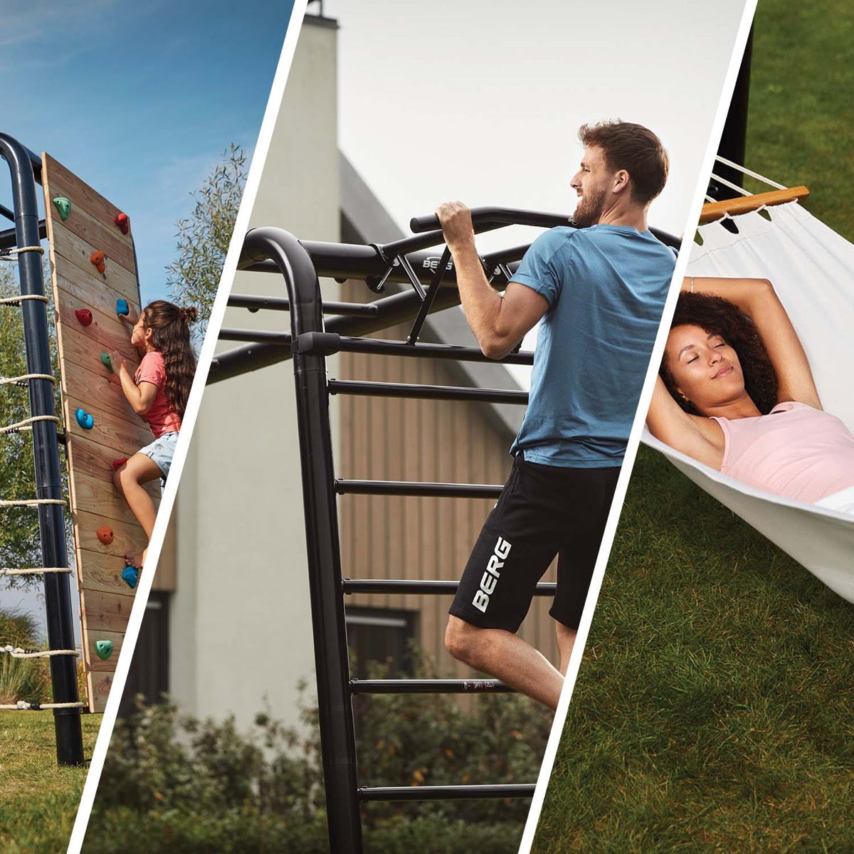 BERG PlayBase Medium TL (Climbing net M+Boxing bag)