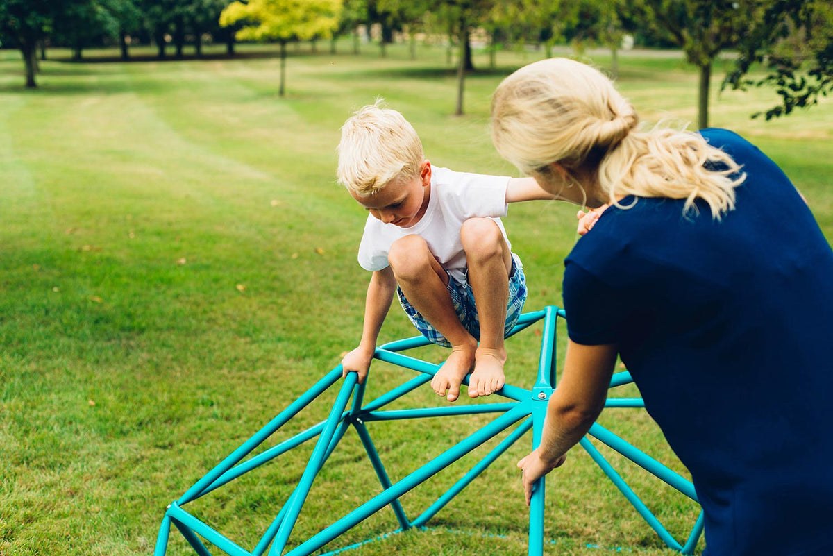 Plum Deimos Metal Dome Climbing Frame - Teal