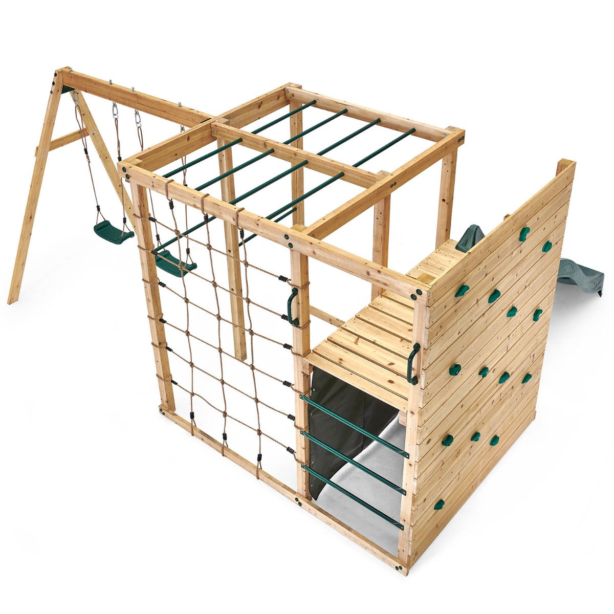 Plum Climbing Cube Wooden Play Centre with Swing Arm