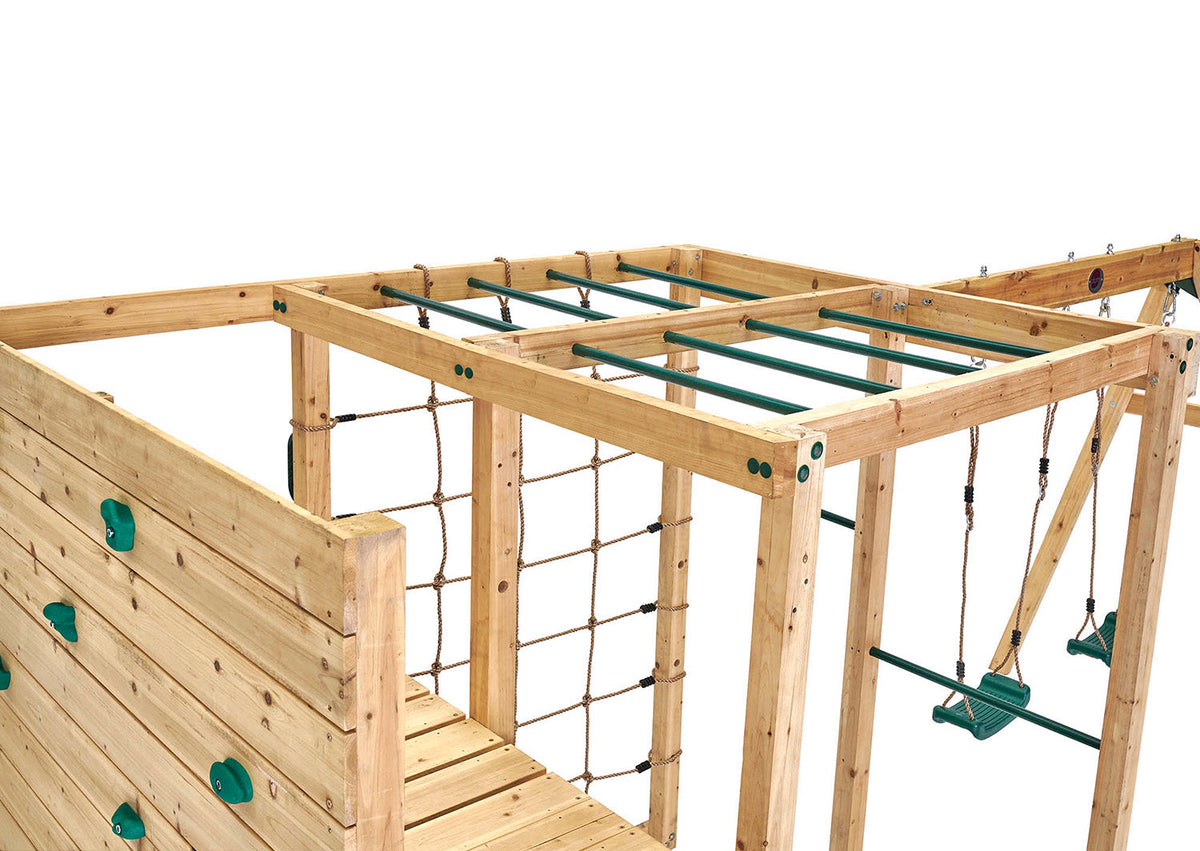 Plum Climbing Cube Wooden Play Centre with Swing Arm