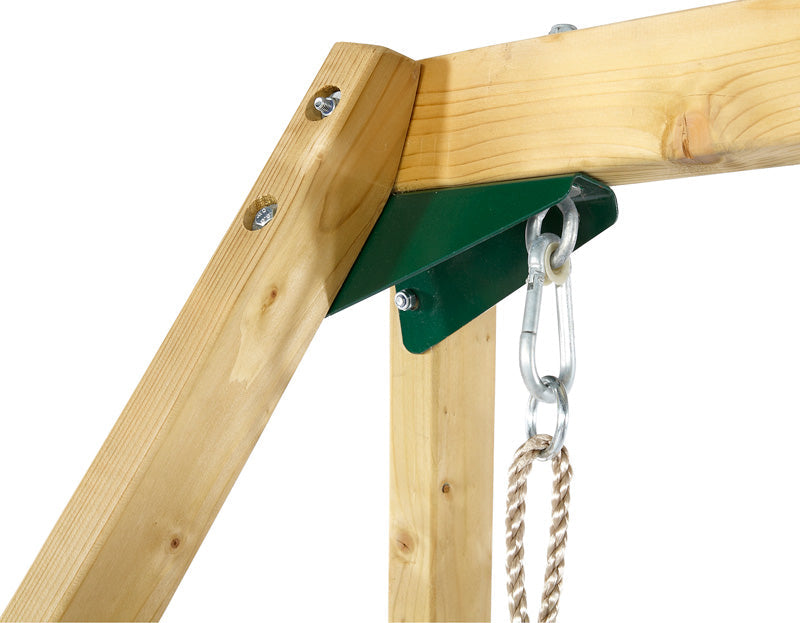 Plum Climbing Pyramid Wooden Play Centre with Swings