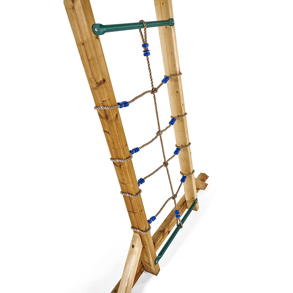 Plum Wooden Monkey Bars with Metal Rungs