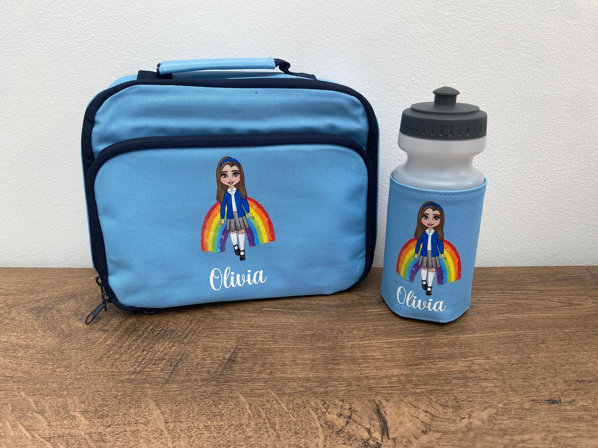 Personalised Lunch Bag & Bottle Bundle – Custom Design