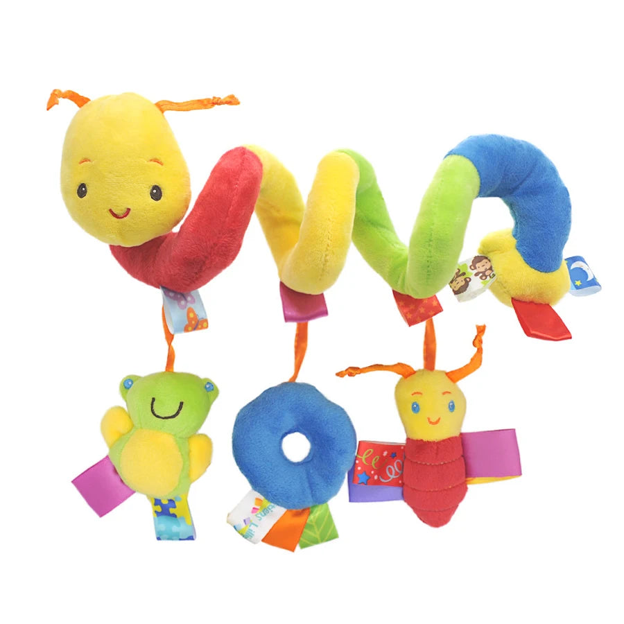 Infant Spiral Activity Toy for Car Seat & Stroller – Elephant Hanging Sensory Toy