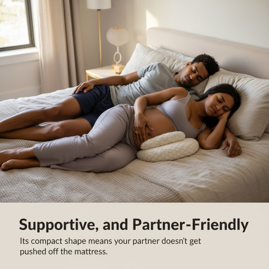 Full Body Pregnancy Support Pillow & Maternity Comfort Bundle for Sleeping and Relaxation