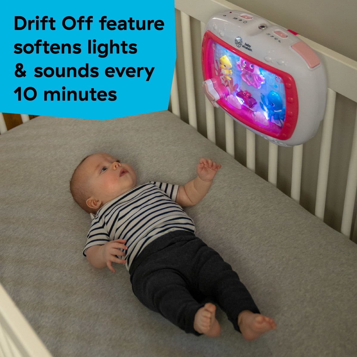 Baby Einstein Sea Dreams Soother Musical Crib Toy Pink – Suitable From Birth 0M+