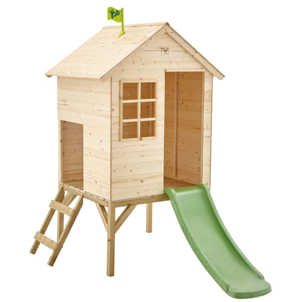 TP Sunnyside Wooden Tower Playhouse with Slide