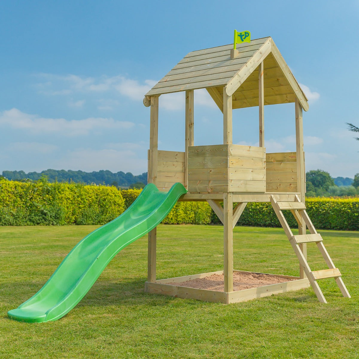 TP Wooden Multiplay Playhouse with Slide