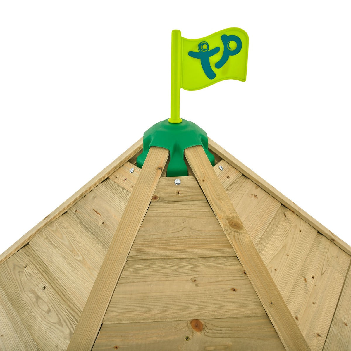 tp Castlewood Ludlow Wooden Climbing Frame with Single Swing Arm and Slide