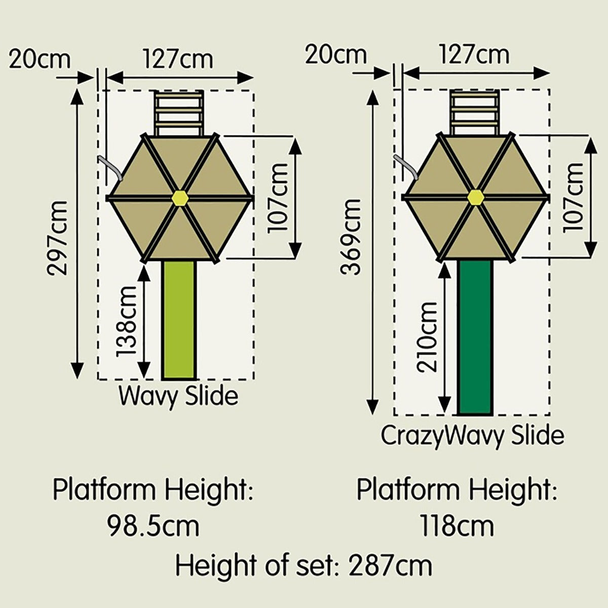 tp Castlewood Tower Wooden Climbing Frame