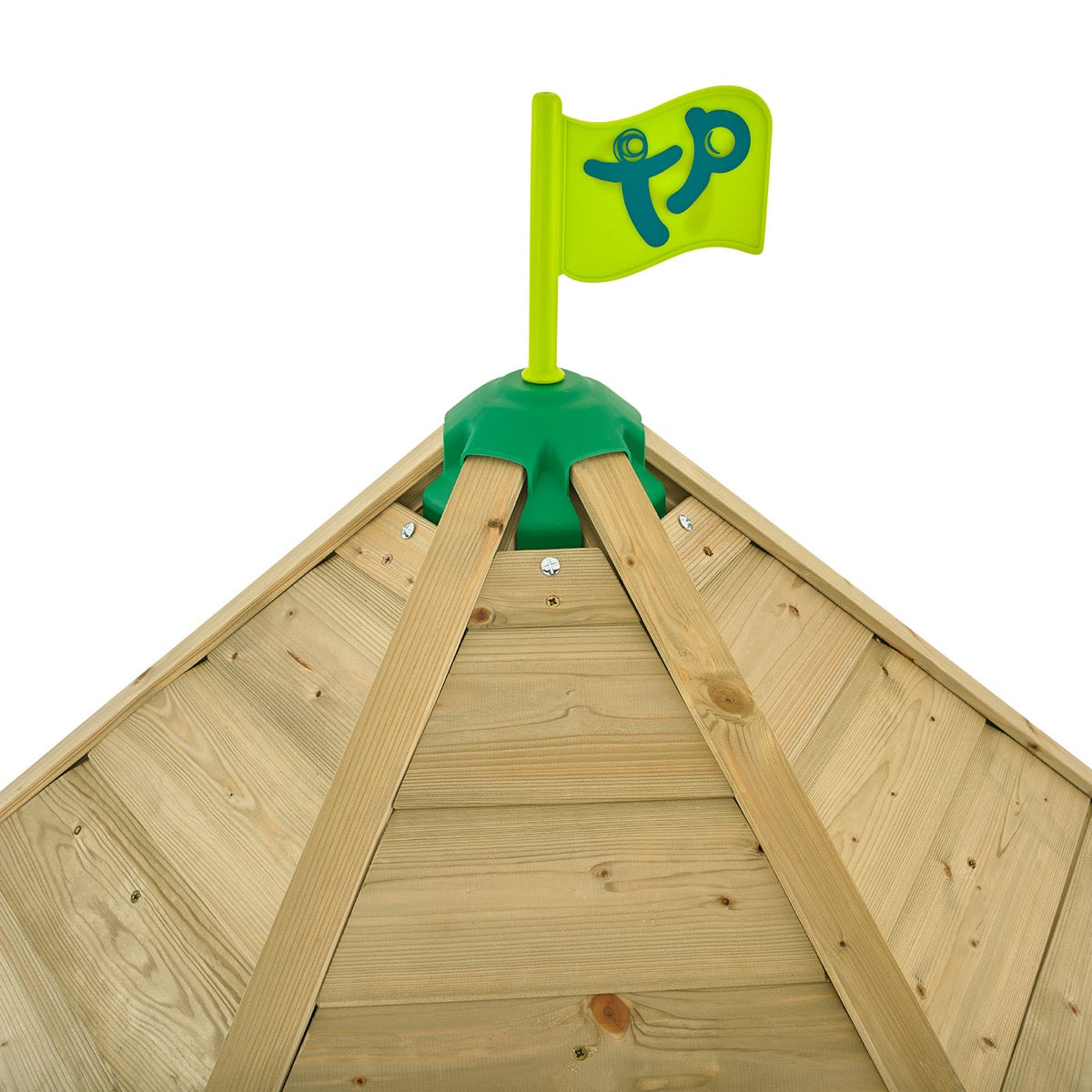 tp Castlewood Warwick Wooden Climbing Frame with Crazywavy Slide