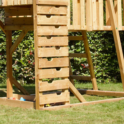 TP Kingswood Normandy Wooden Climbing Frame & Slide