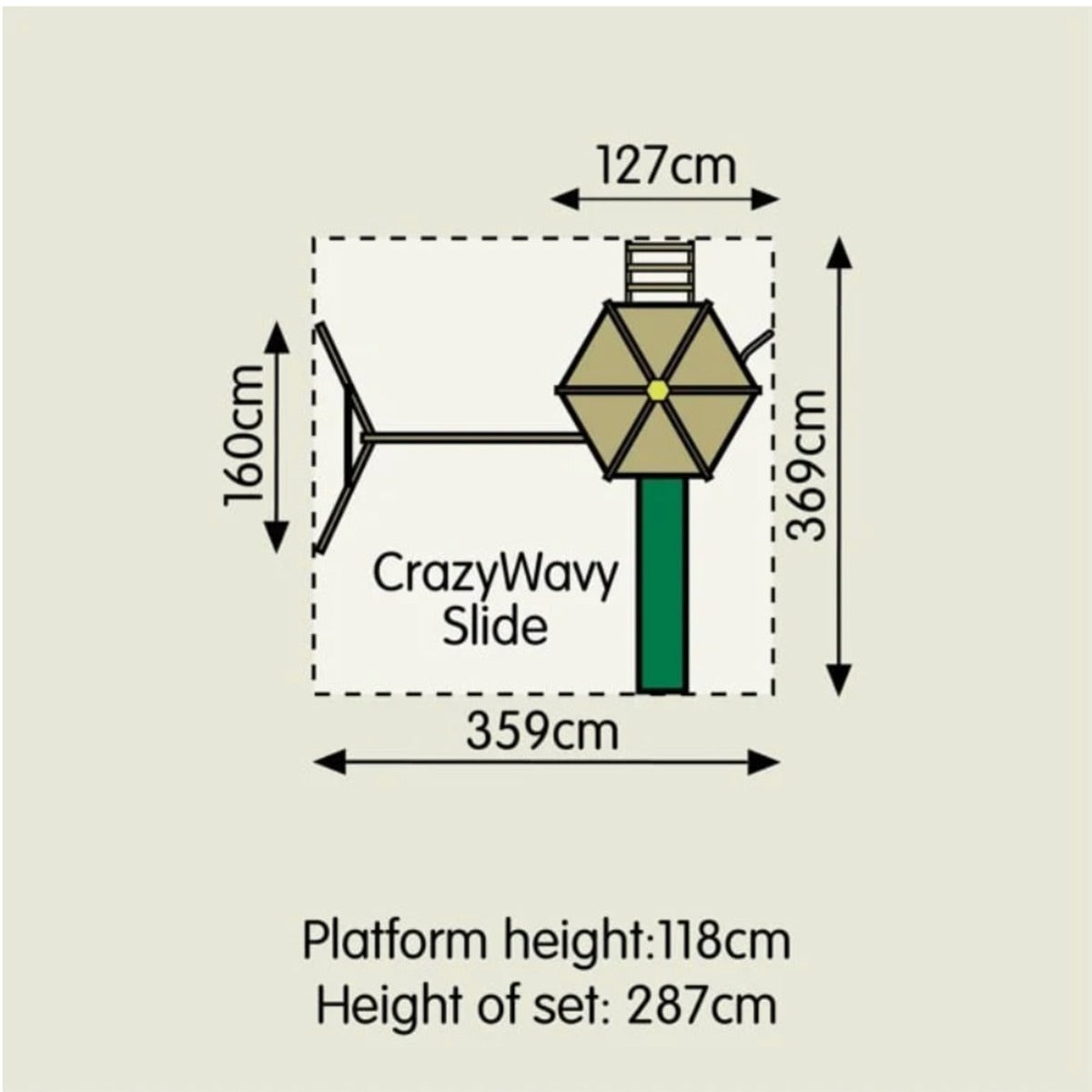 tp Castlewood Beeston Wooden Climbing Frame with Swing Set and Slide